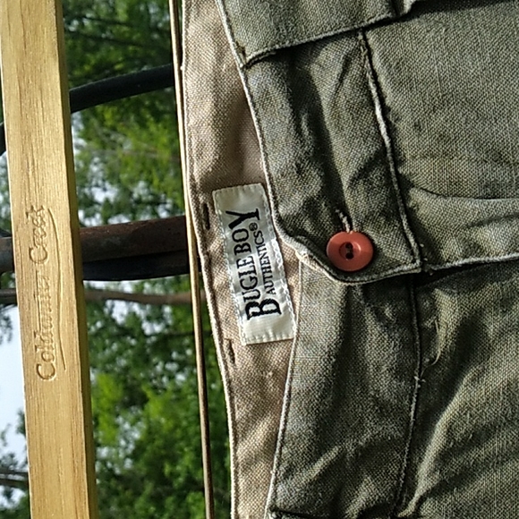 Bugle Boy Pants Vintage Bugle Boy Olive Reinforced Khaki Pants 3o